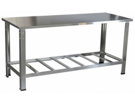 Mesa de Serviço Industrial 150x0,70cm Inox Cristalaço