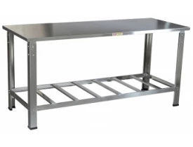 Mesa de Serviço Industrial 150x0,70cm Inox Cristalaço